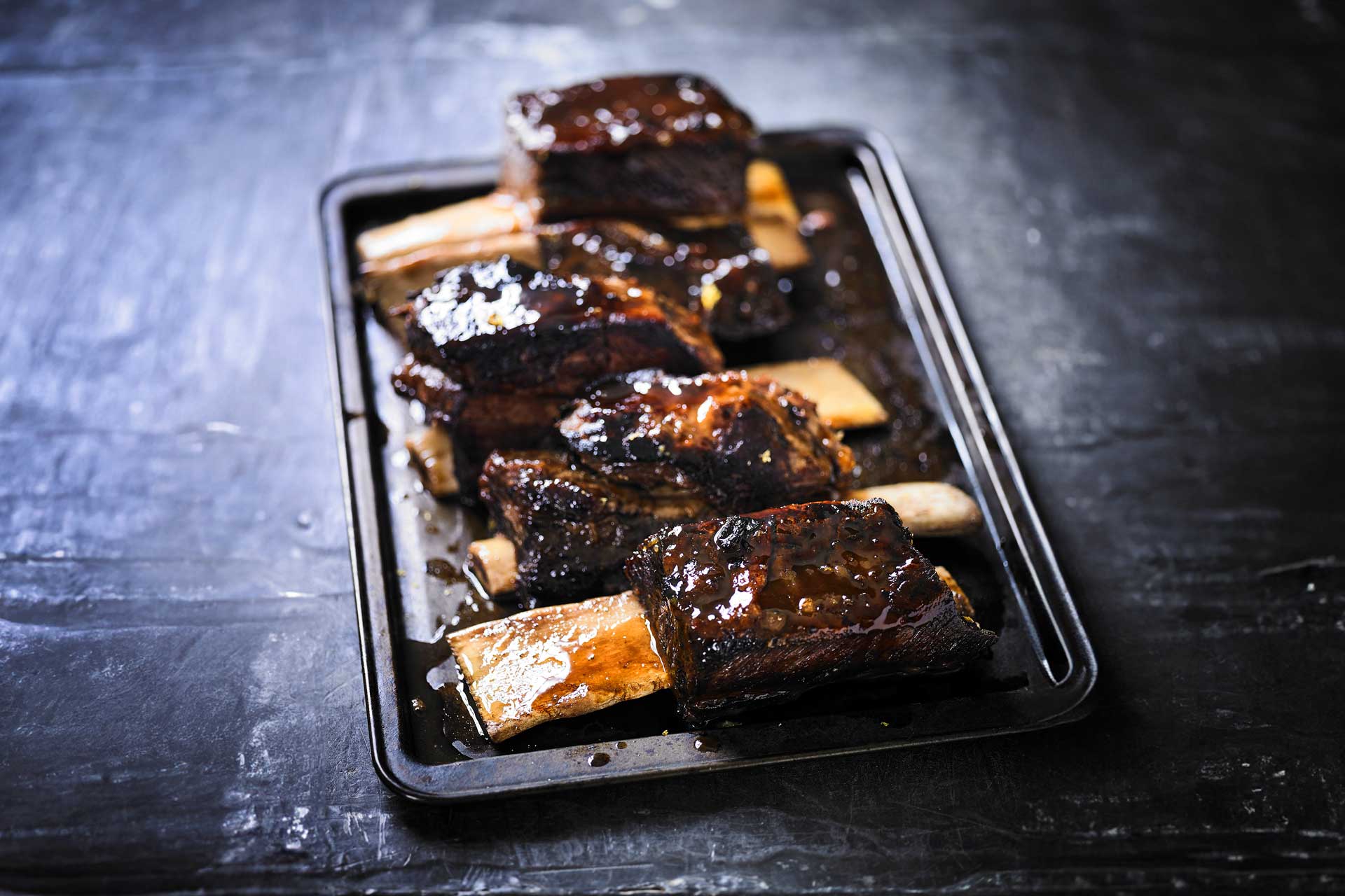 清酒柑橘辣燒牛小排